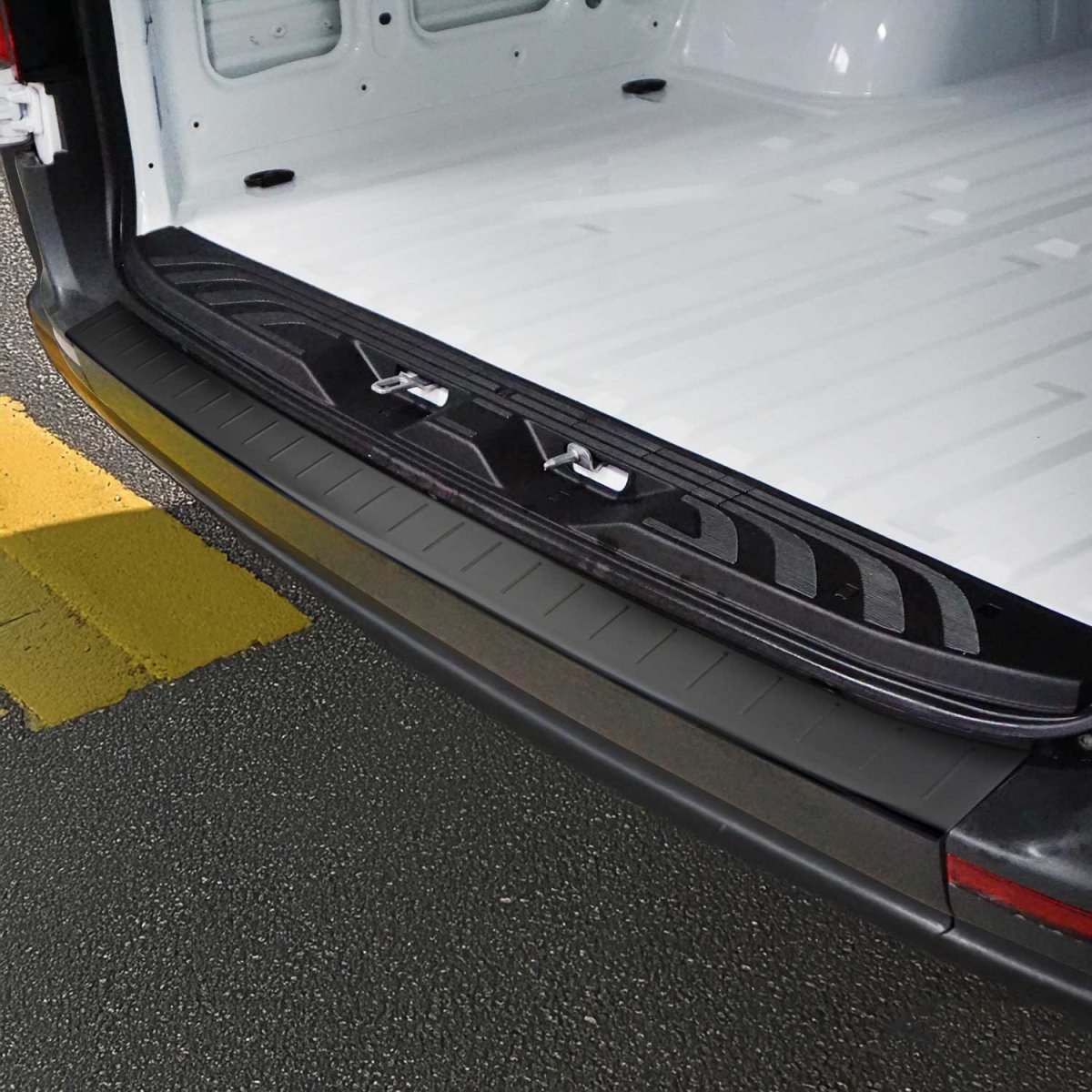 Mercedes Sprinter W907 Rear Bumper Sill Cover - Omac - S.Steel Brushed Dark - 2018 Mercedes Sprinter W907 Rear Bumper Sill Cover - Omac - S.Steel Brushed Dark - 2018